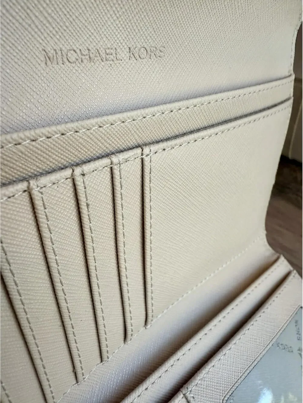 Michael Kors Mercer Medium NS Tote Bag & Matching Wallet Set Buff Croc NWOT - Picture 14 of 15
